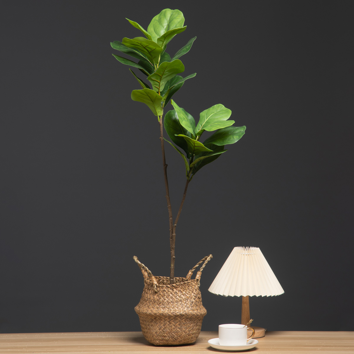 Rubber Plant Ficus - 103 cm/132 cm Yapay Ficus Ağacı