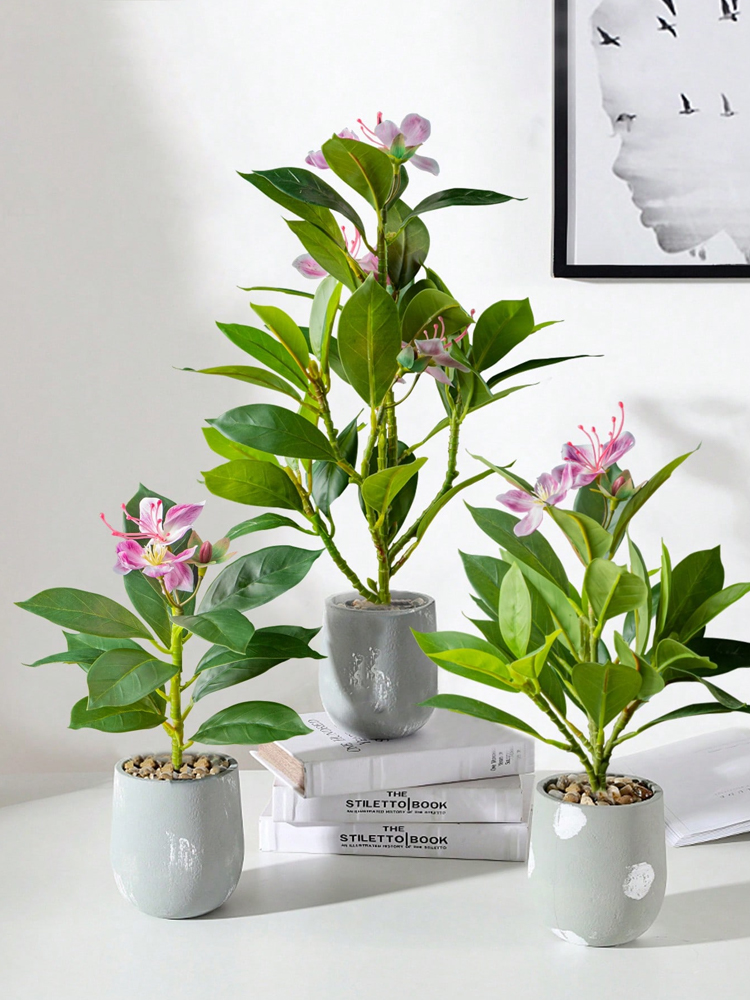 Rubber Plant Ficus - 21-40 cm Yapay Azaleas Bitkiler Sahte