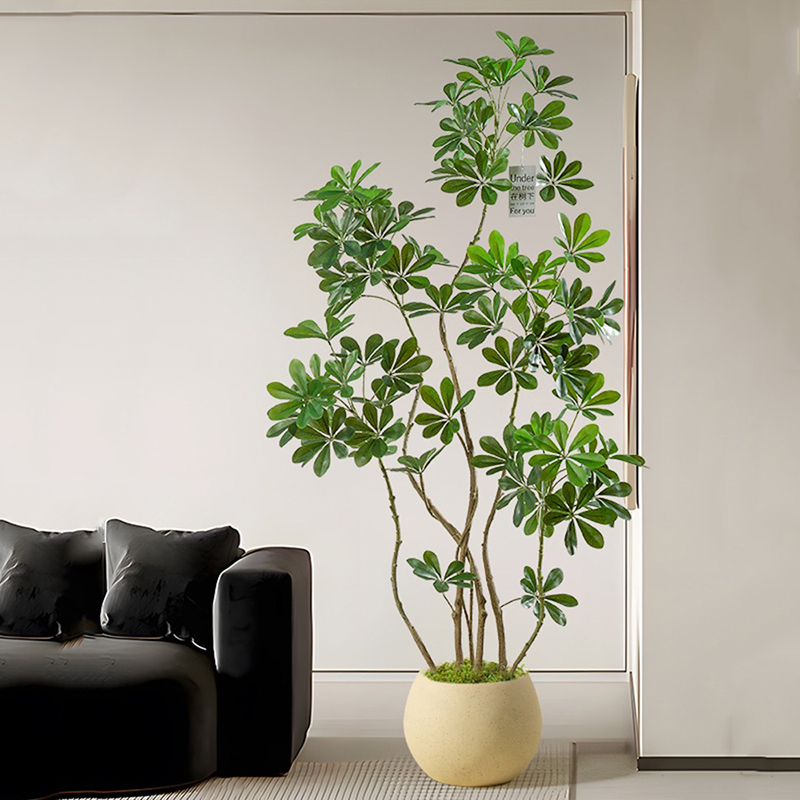 Rubber Plant Ficus - 31-74in büyük yapay Ficus ağacı sahte
