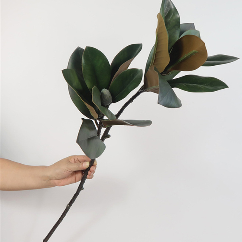 Rubber Plant Ficus - 82 cm Büyük Yapay Bitkiler Sahte