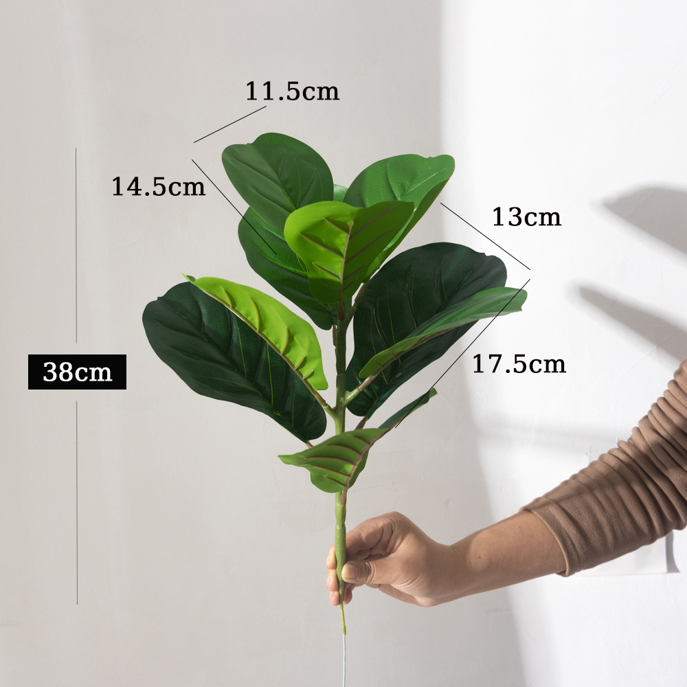 38 cm 9 Çatal Yapay Ficus Bitk - Rubber Plant Ficus incelemesi ve fiyatı