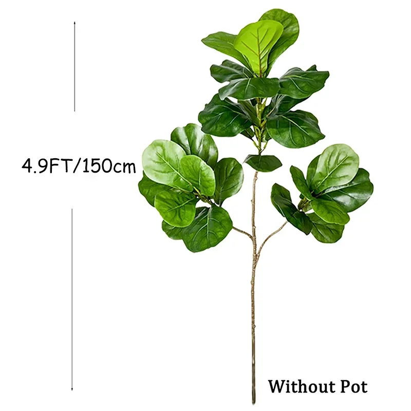 2-4.9FT Büyük Yapay Ficus Ağac - Rubber Plant Ficus incelemesi ve fiyatı